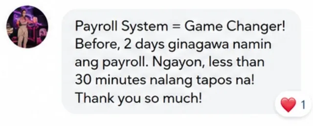 Buyer message: Solid ng systems niyo! Lalo na sa may mga small business diyan, this will really help you grow faster.